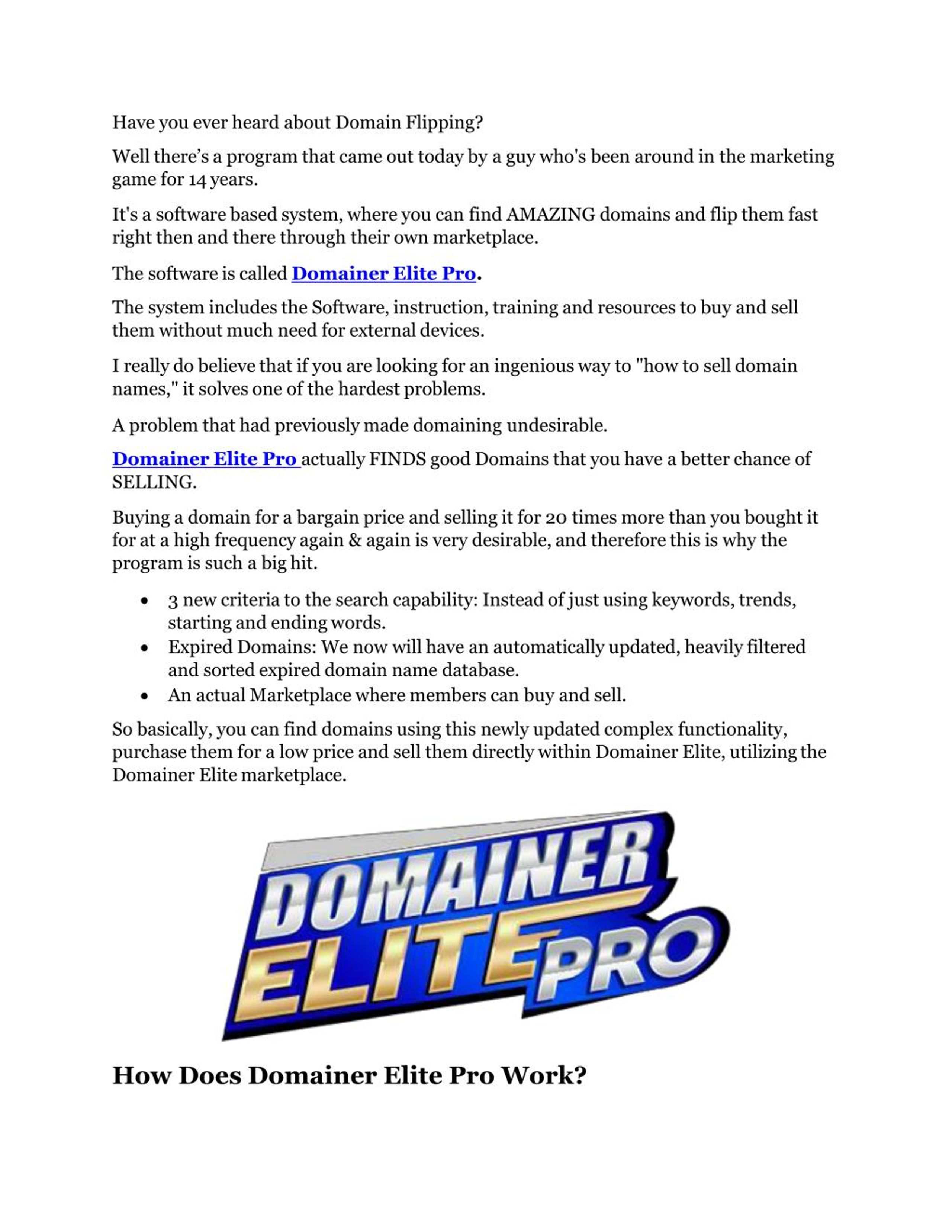 domainer elite software pirated