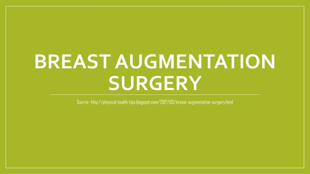 breast augmentation surgery n.