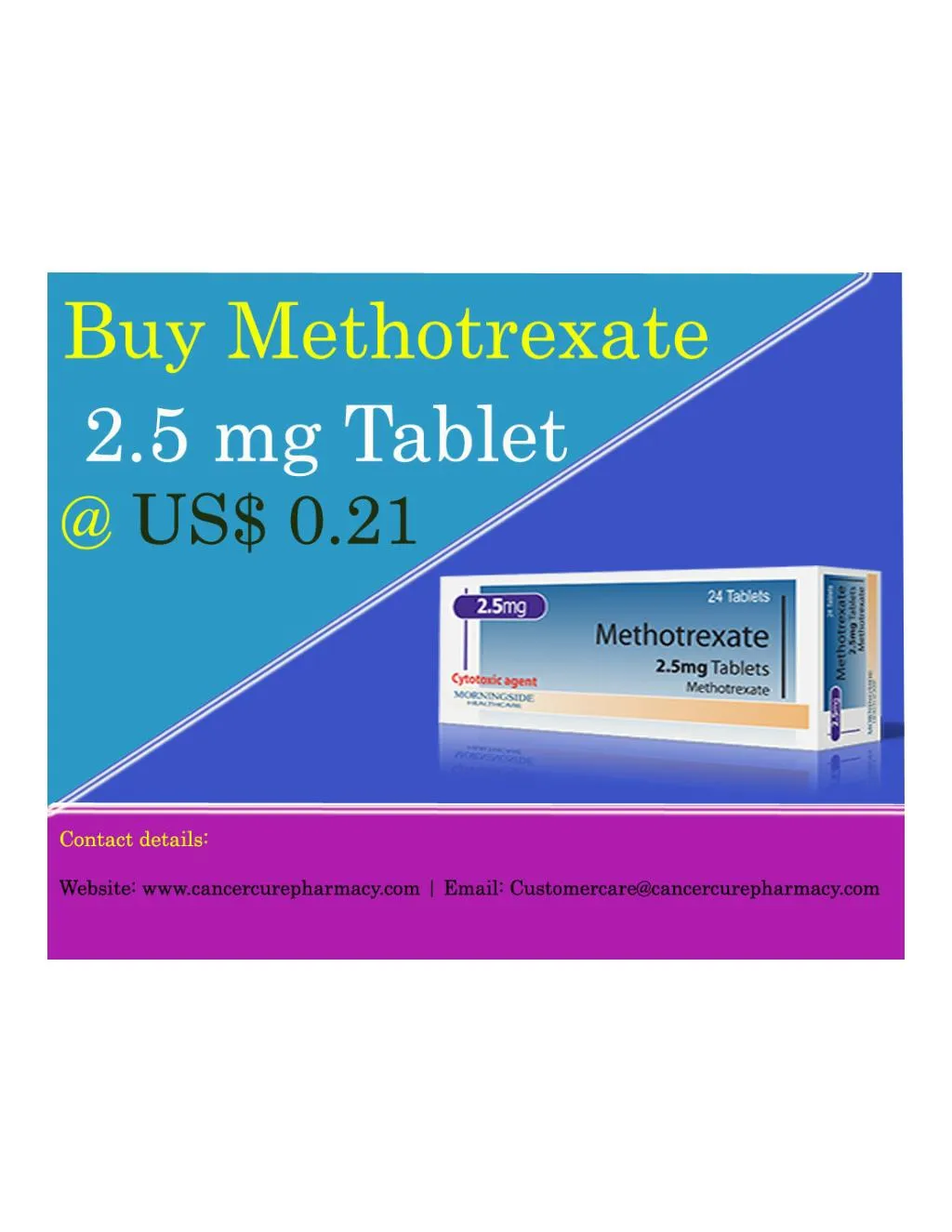 PPT - Buy Methotrexate 2.5 mg Tablet @ US$ 0.21 PowerPoint Presentation ...