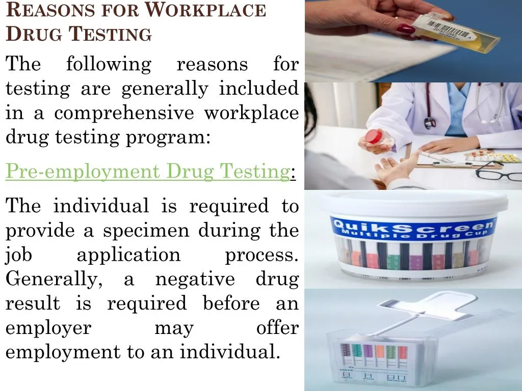 PPT Reasons for Workplace Drug Testing PowerPoint Presentation, free