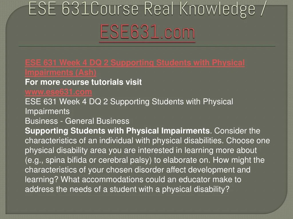ese 631 week 2 assignment adapting Ese 631 week 2 assignment adapting lesson plans for an inclusive classroom ese 631 week 3 dq 1 emotional disorders ese 631 week 3 dq 2 add adhd characteristics and. ese 631 week 2 assignment adapting Ese 631 week 2 assignment adapting lesson plans for an inclusive classroom ese 631 week 3 dq 1 emotional disorders ese 631 week 3 dq 2 add adhd characteristics and.