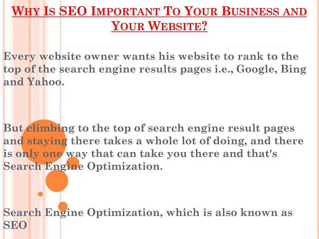 why search engine optimization is important for website