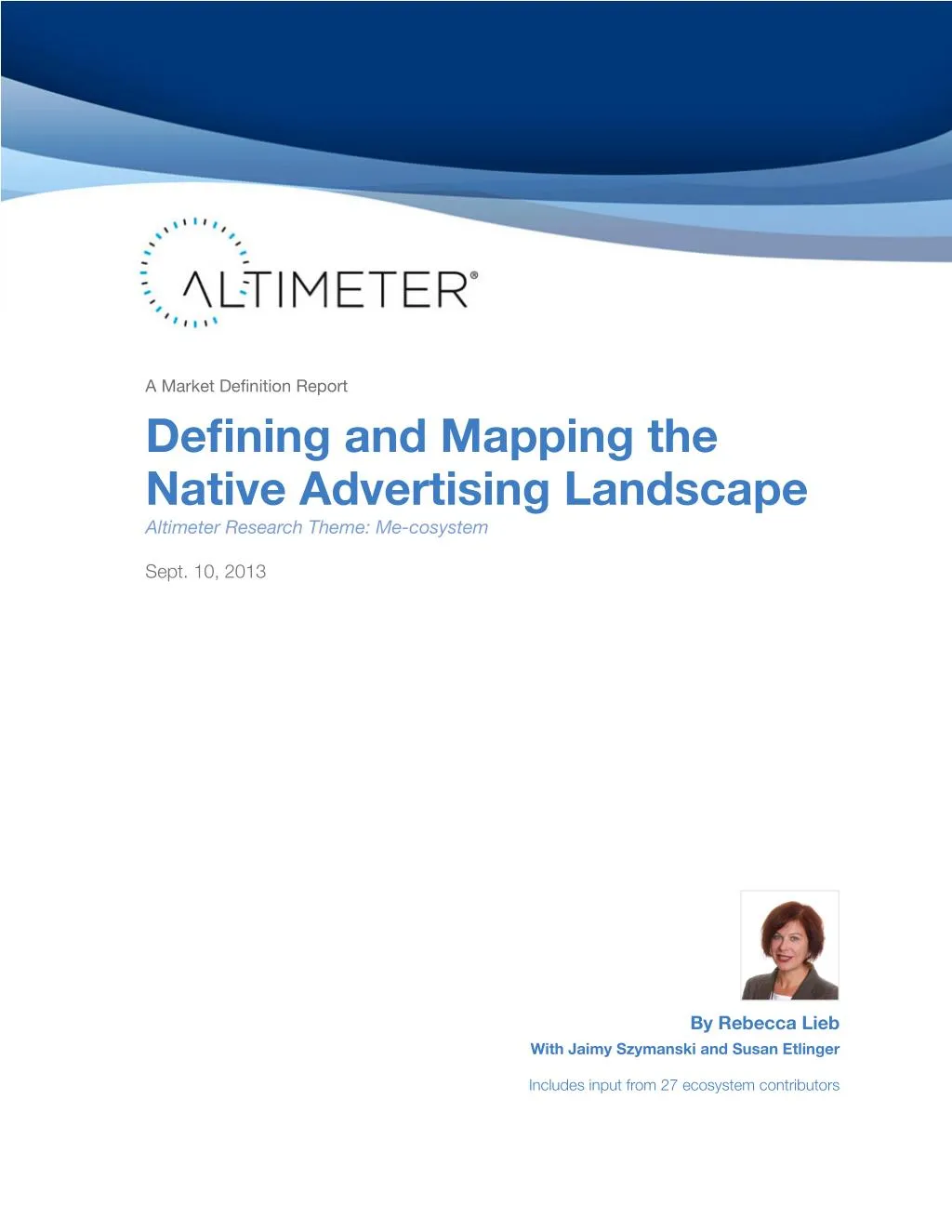 a market definition report defining and mapping n.