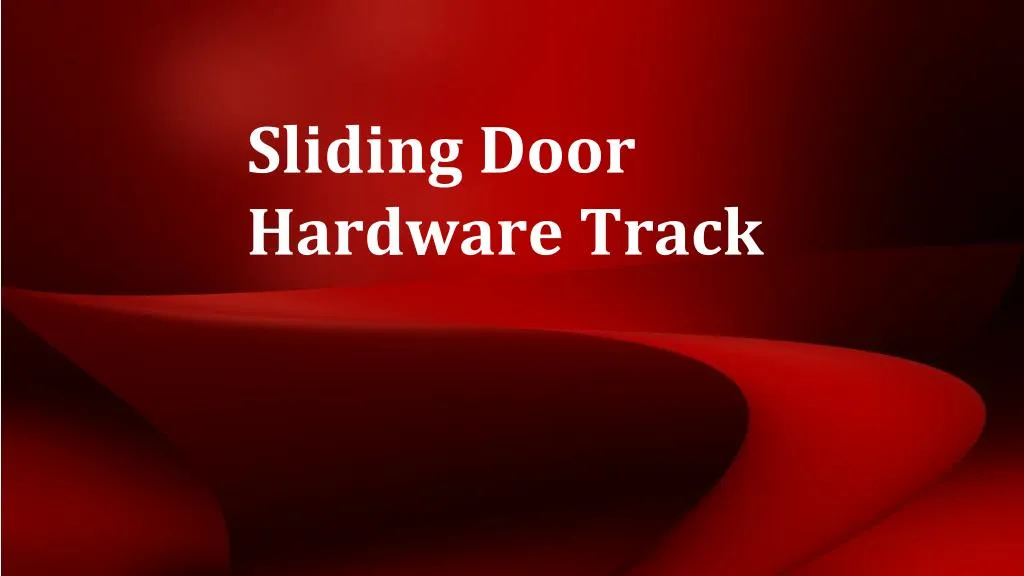 sliding door hardware track n.