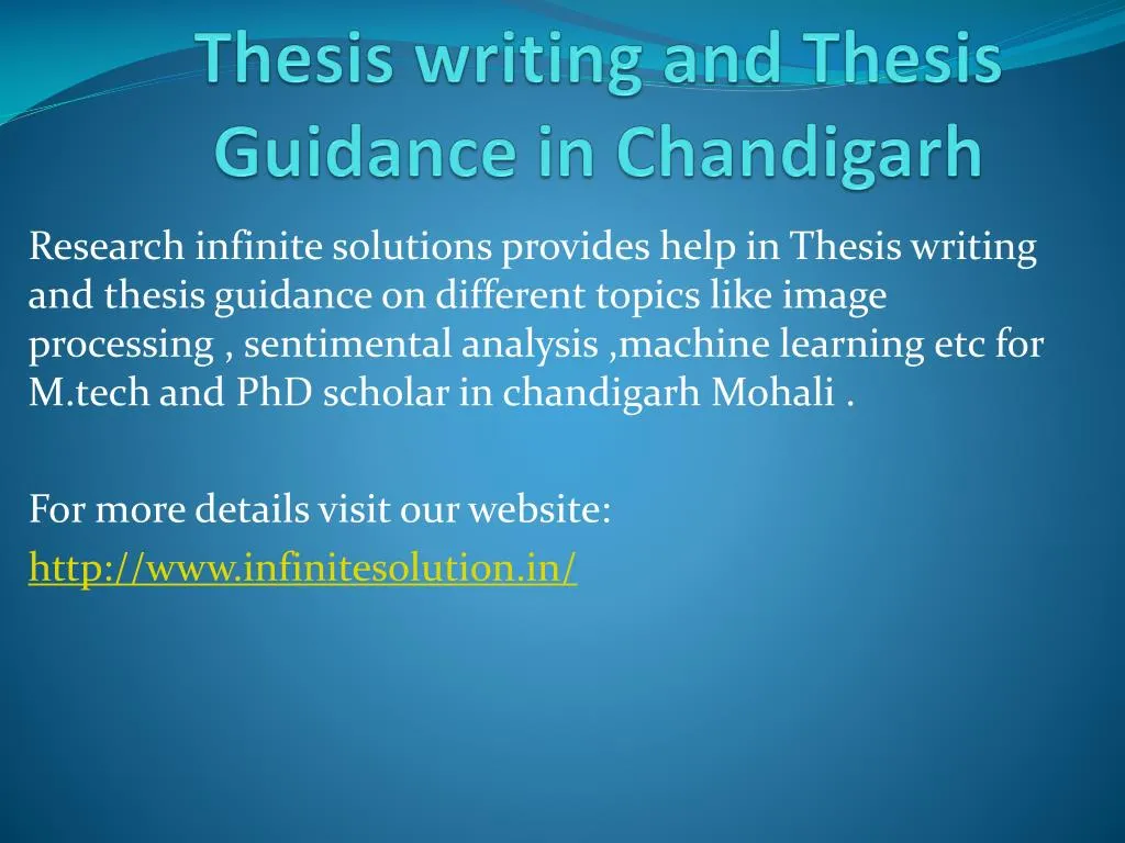 thesis making in chandigarh