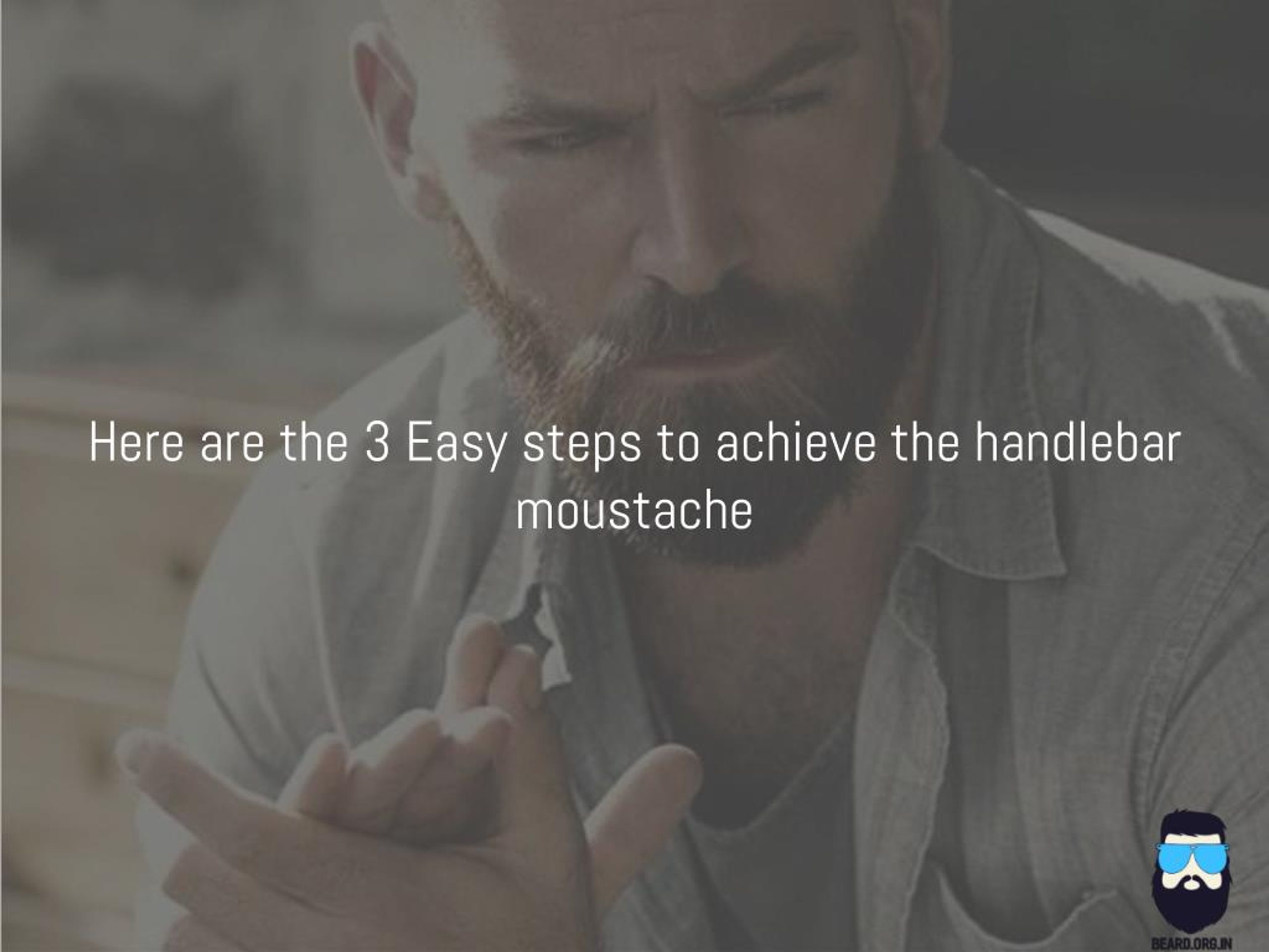 Ppt 3 Easy Steps To Achieve The Handlebar Moustache Powerpoint