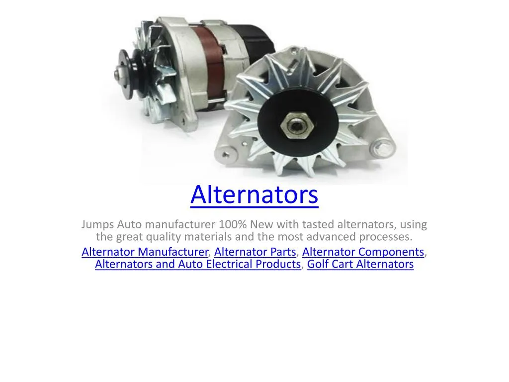 PPT Alternators PowerPoint Presentation, free download ID7526181