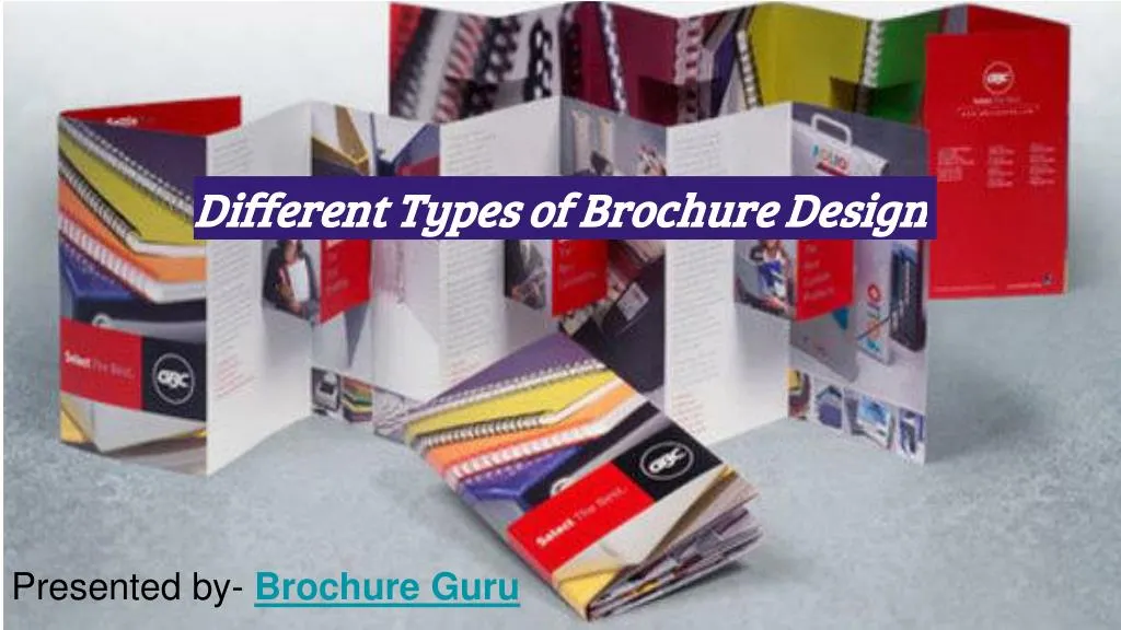 different types of brochure design n.