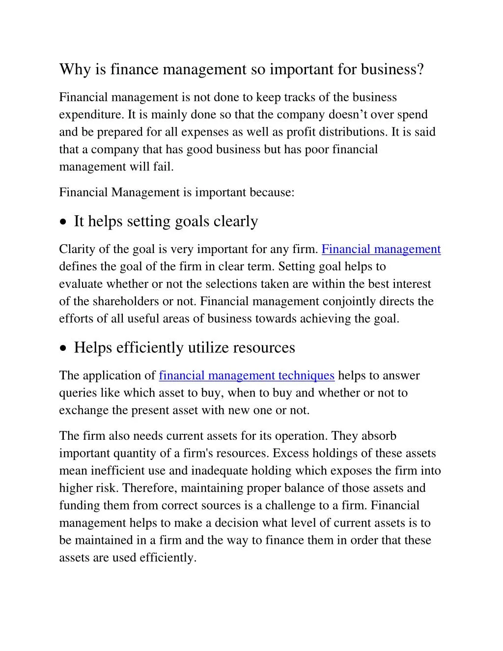 PPT Why is finance management so important for business PowerPoint