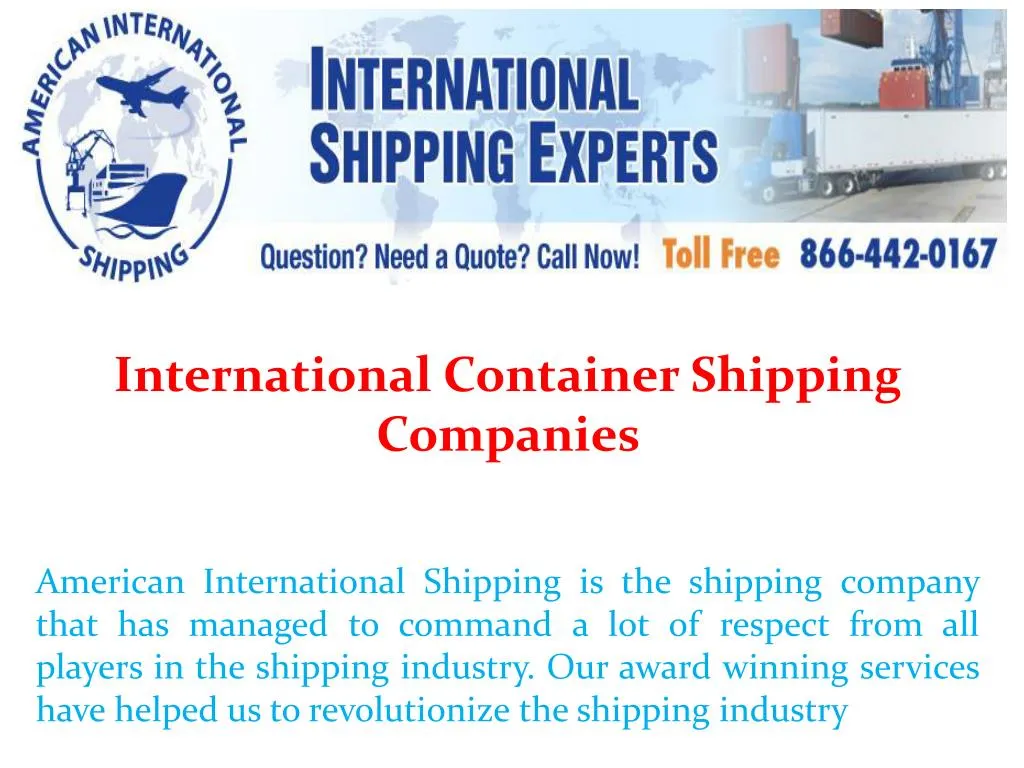 PPT - International Container Shipping Companies PowerPoint ...