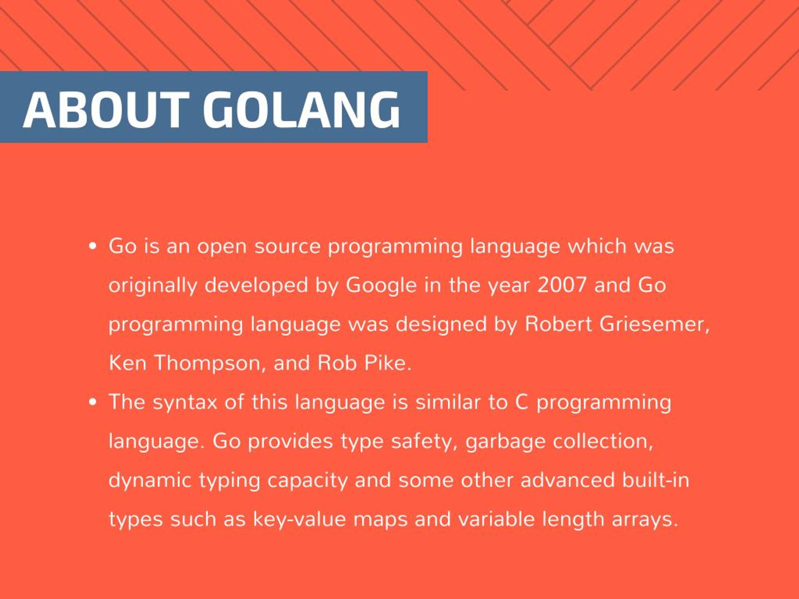 presentation about golang
