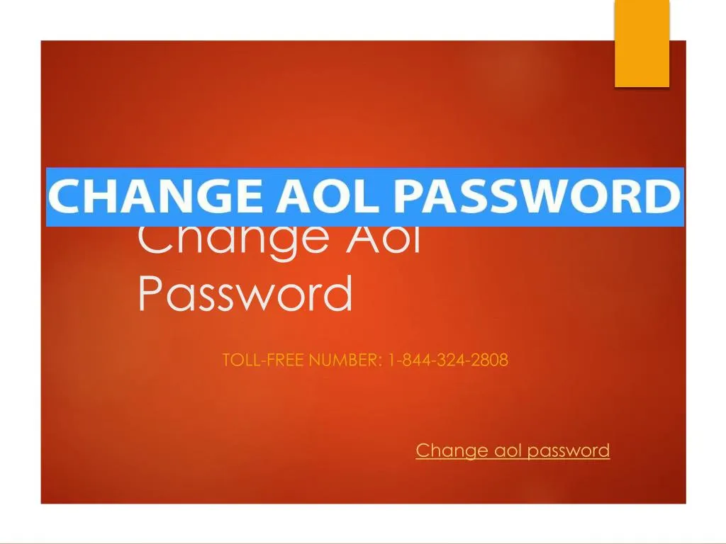 change aol password n.