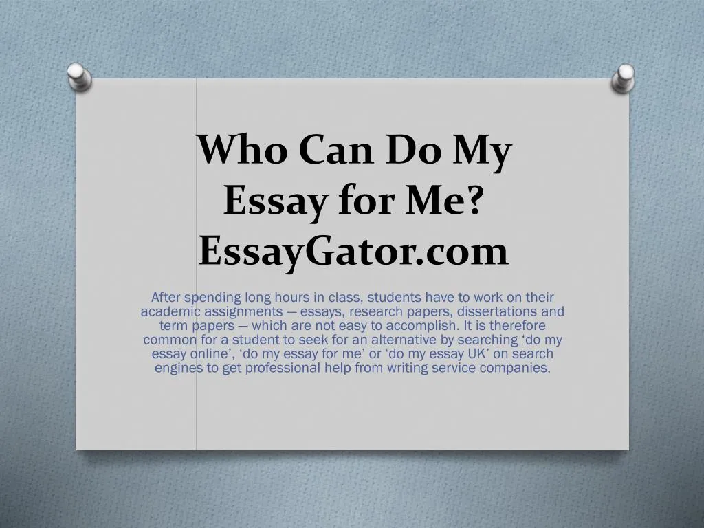 Do my essay for me com