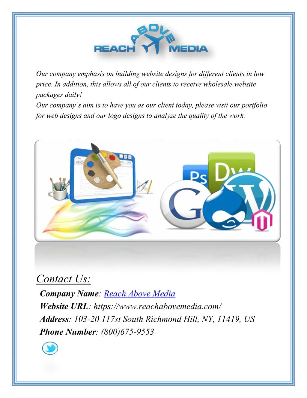 our company emphasis on building website designs n.