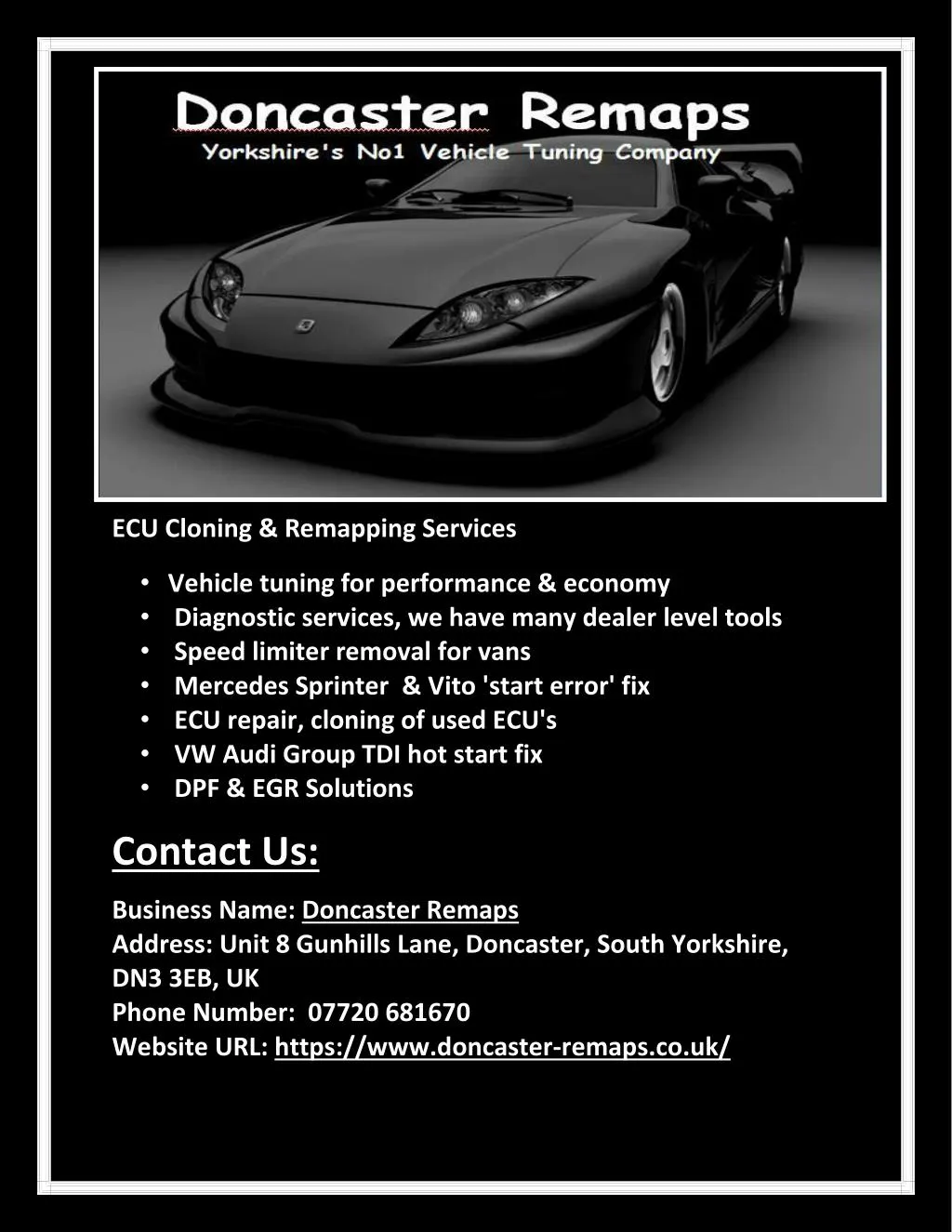 ecu cloning remapping services n.
