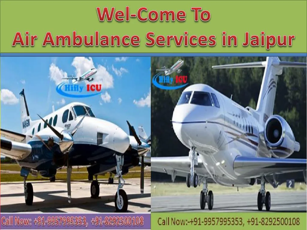 wel come to air ambulance services in jaipur n.