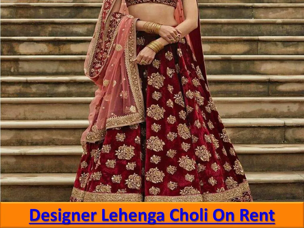 lehenga on rent price