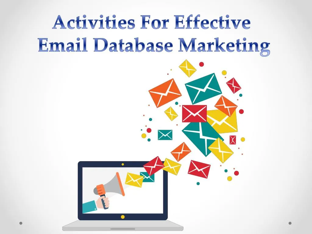 activities for effective email database marketing n.