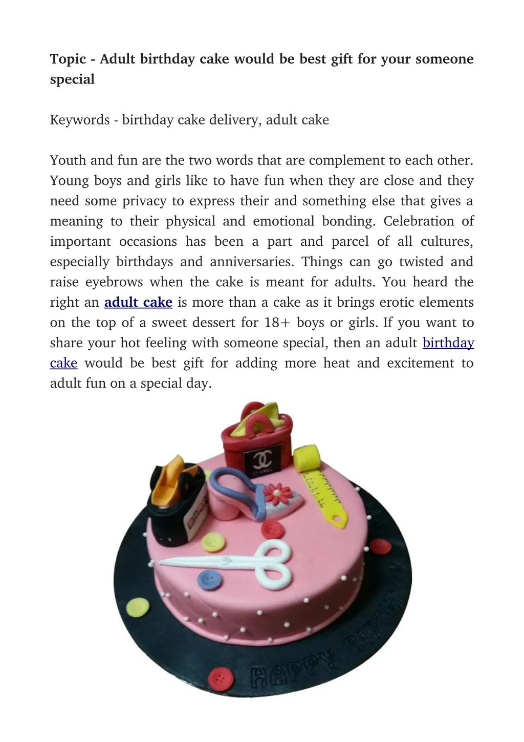 topic adult birthday cake would be best gift n.