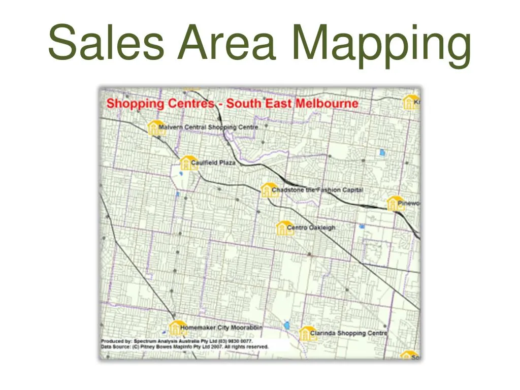 sales area mapping n.