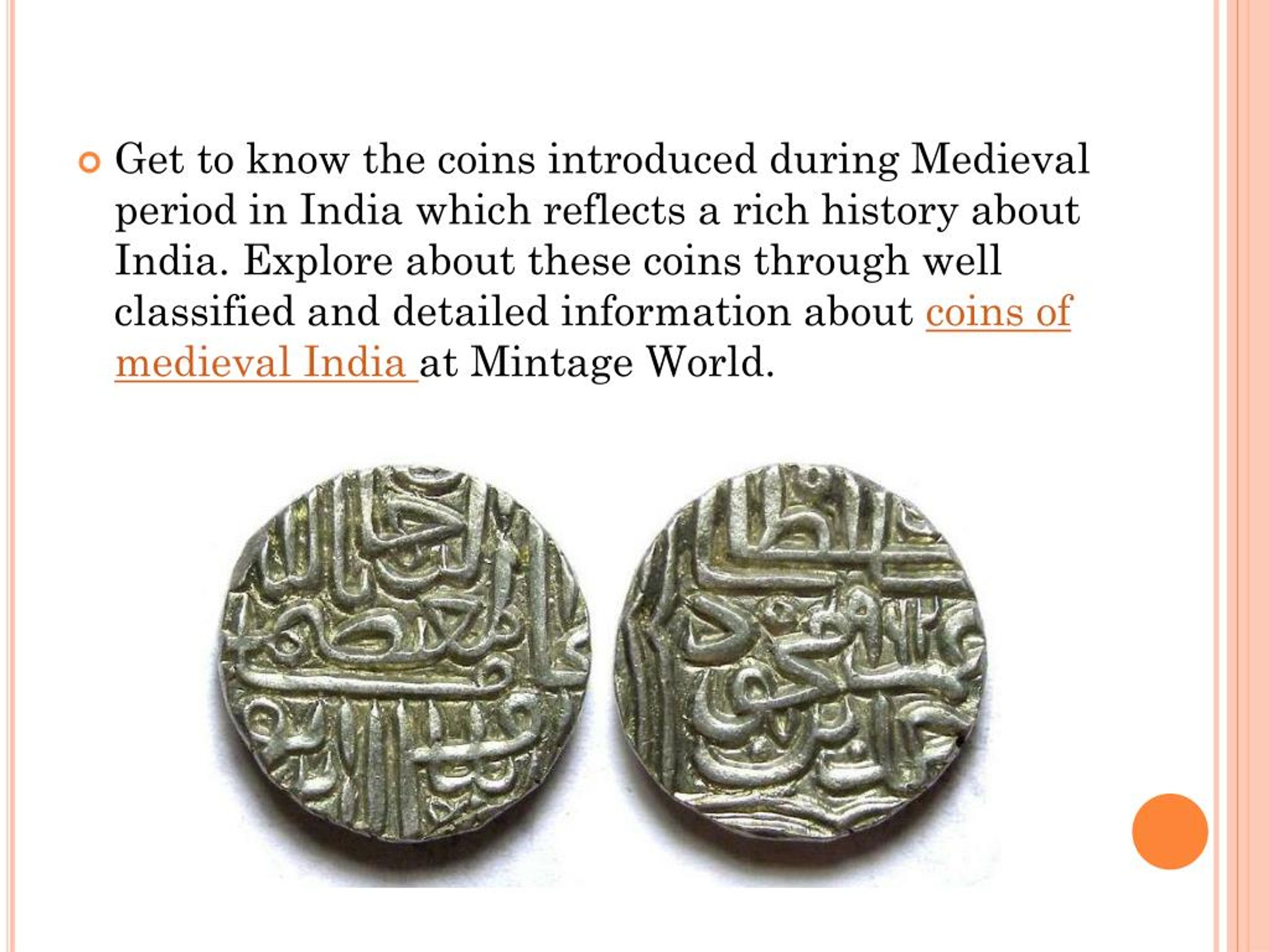 Ppt Intrigue Information About Medieval Indian Coins Powerpoint