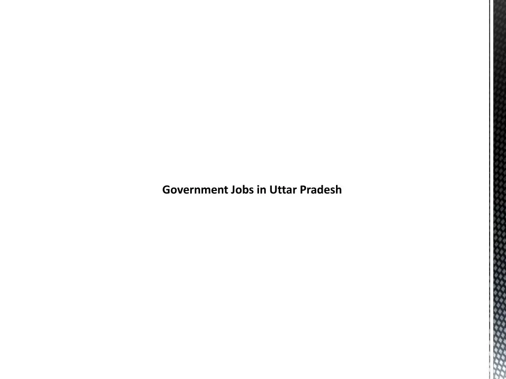 government jobs in uttar pradesh n.