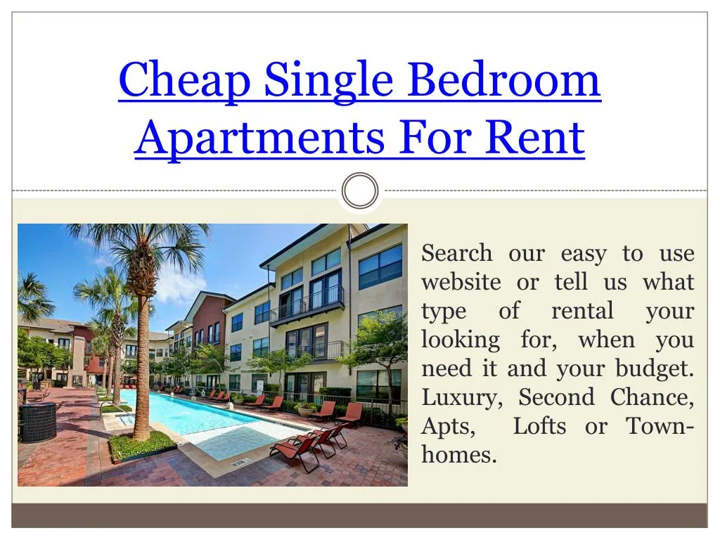 PPT - Apartments for rent near me no credit check ...