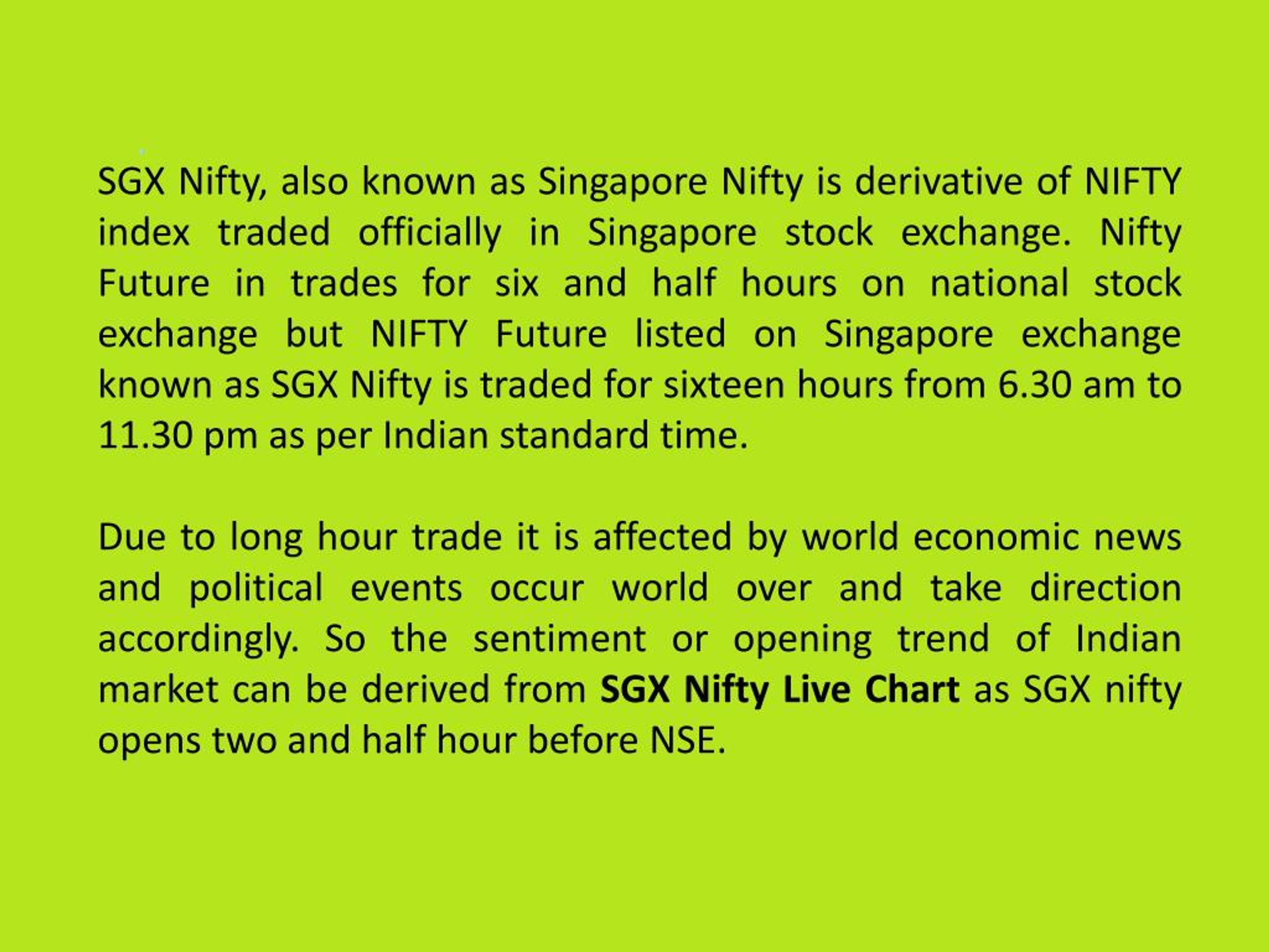 Singapore Nifty Live Chart