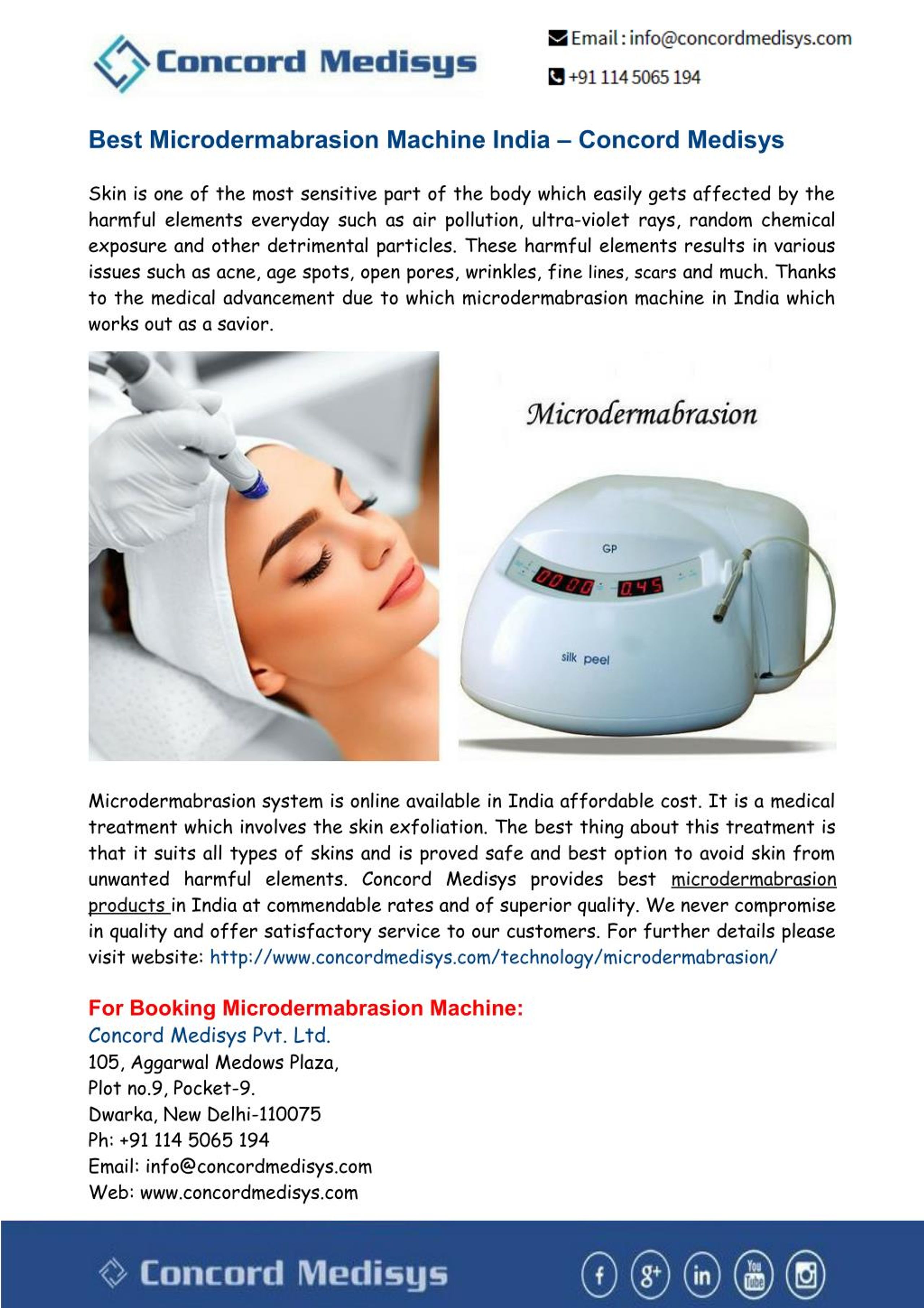 PPT - Best Microdermabrasion Machine India – Concord Medisys PowerPoint ...