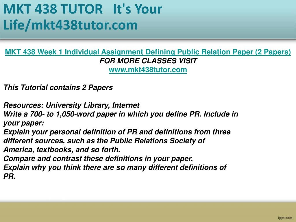 public relations paper mkt 438 public relations paper mkt 438