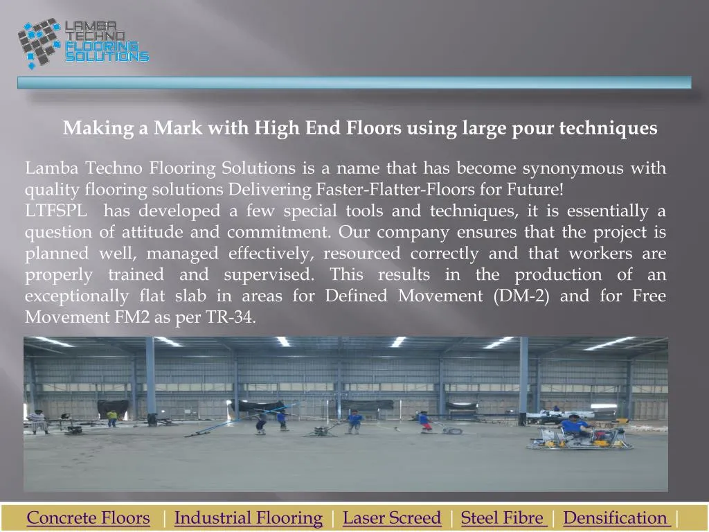 making a mark with high end floors using large n.