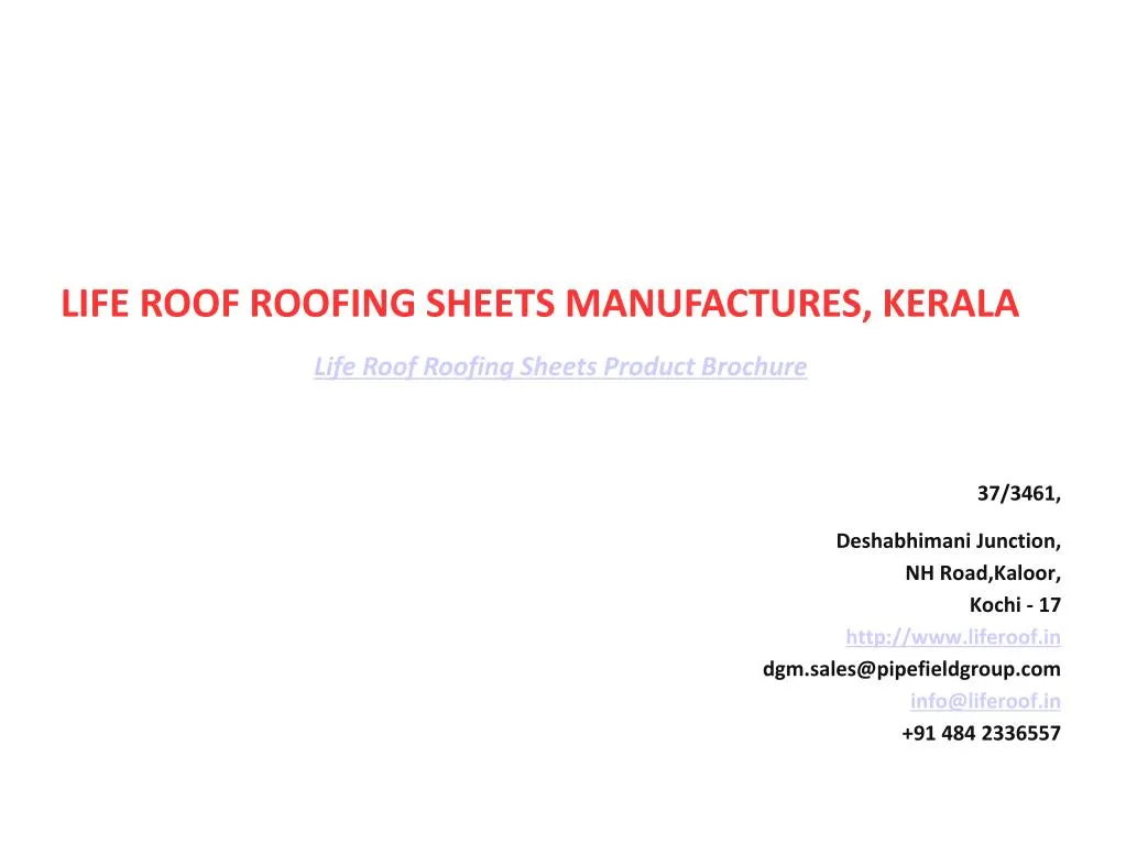 life roof roofing sheets manufactures kerala life n.