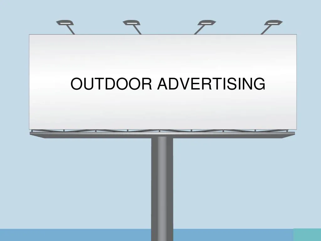 outdoor advertising n.