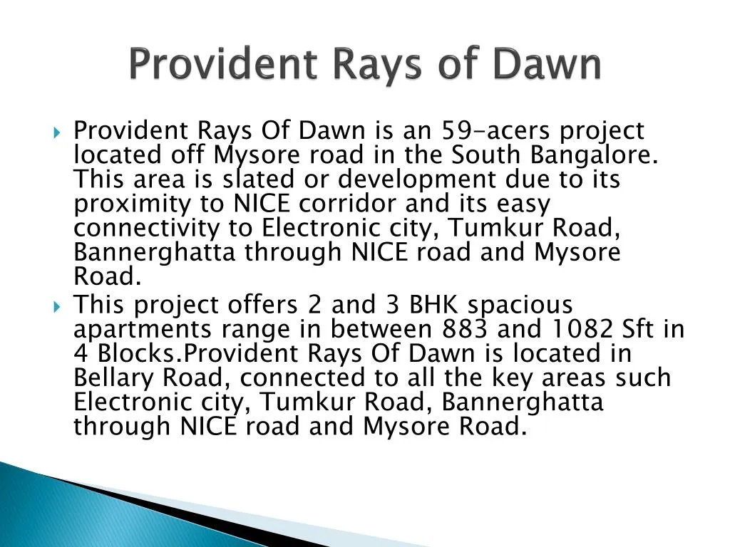 provident rays of dawn n.