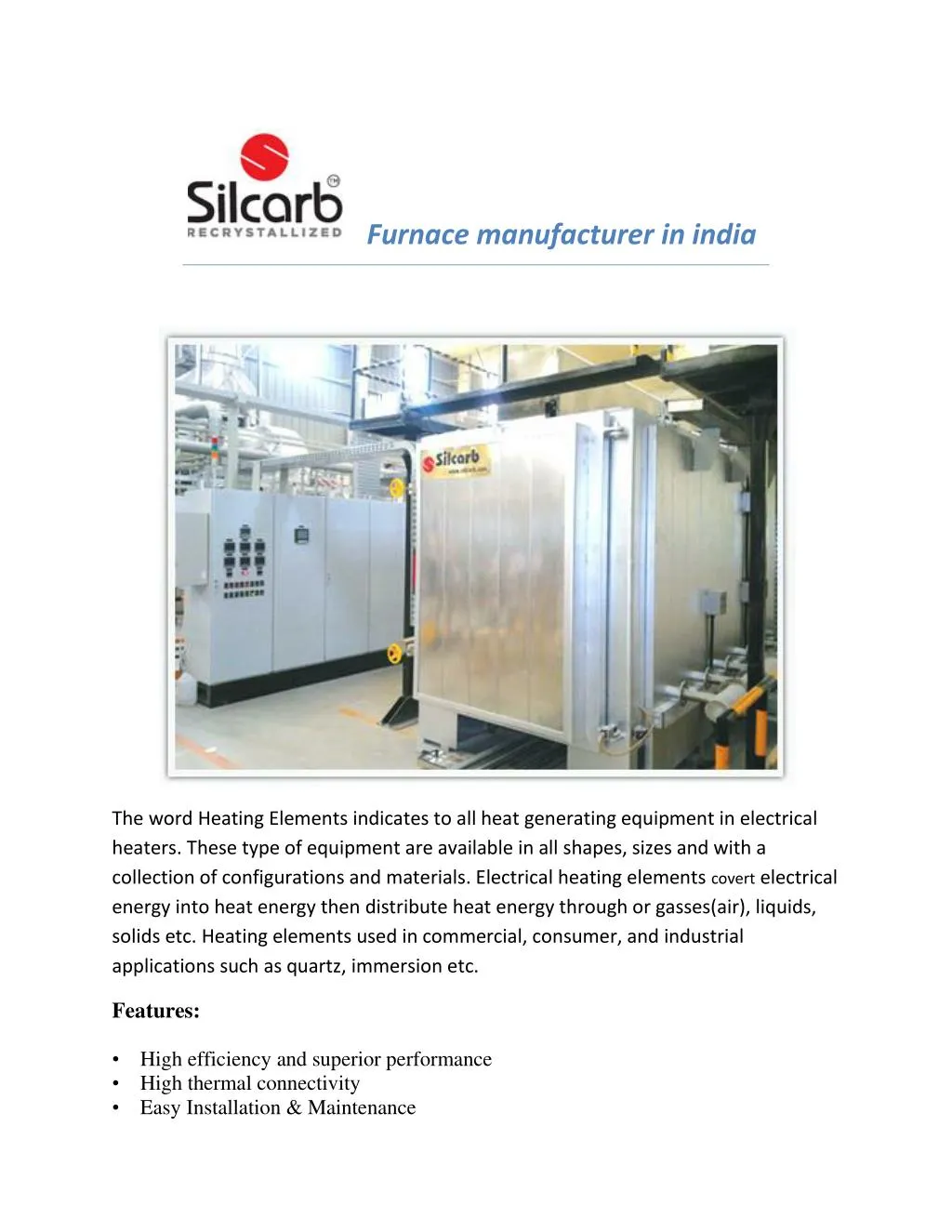 furnace manufacturer in india n.