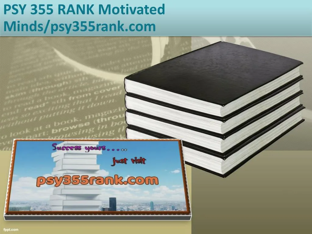 psy 355 rank motivated minds psy355rank com n.