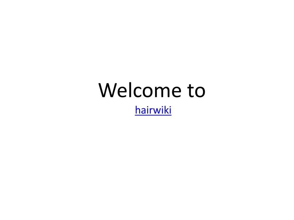 welcome to hairwiki n.