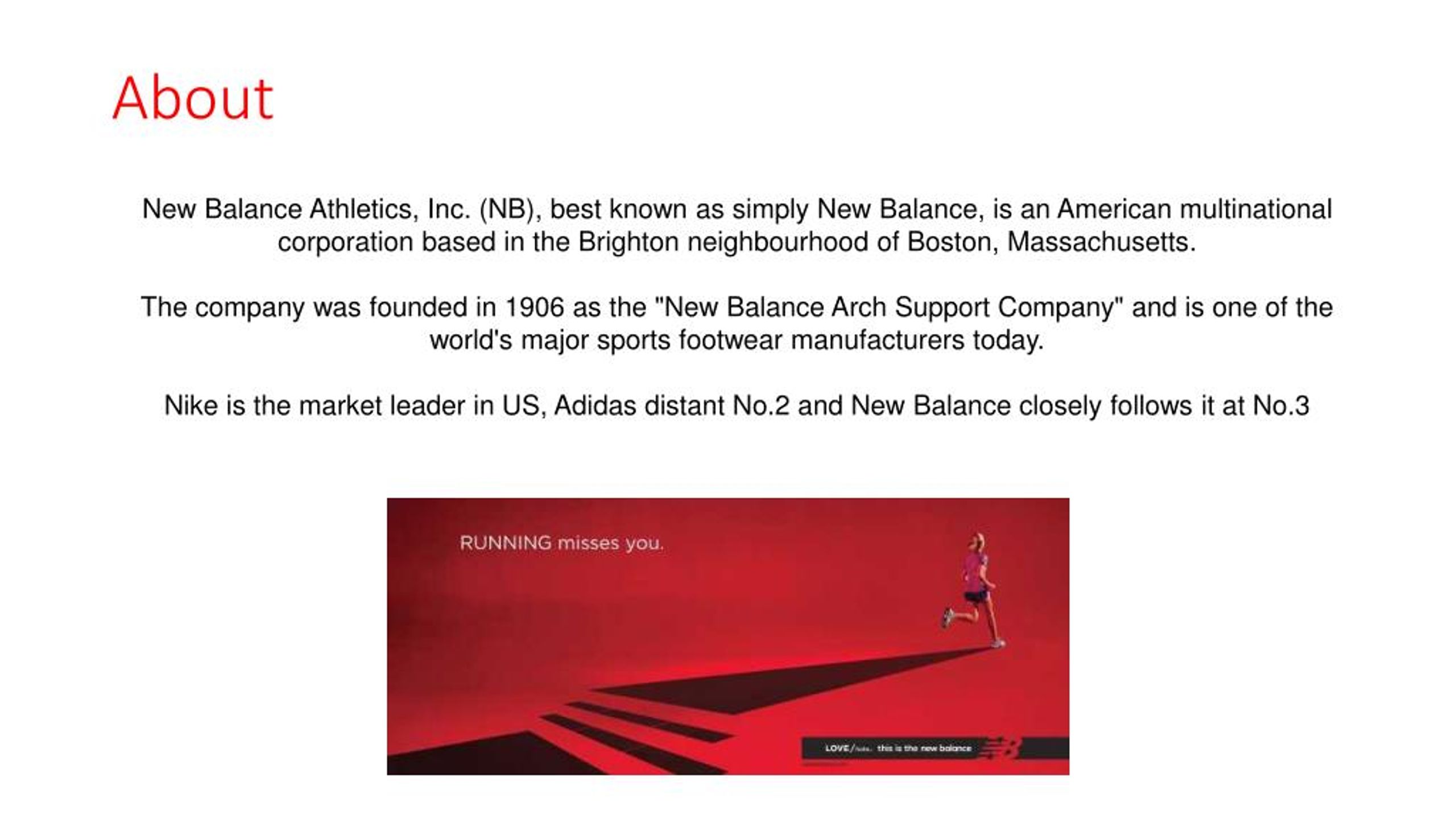 new balance athletic shoes case study analysis ppt