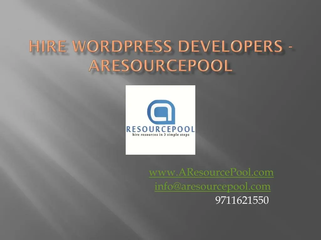 hire wordpress developers aresourcepool n.