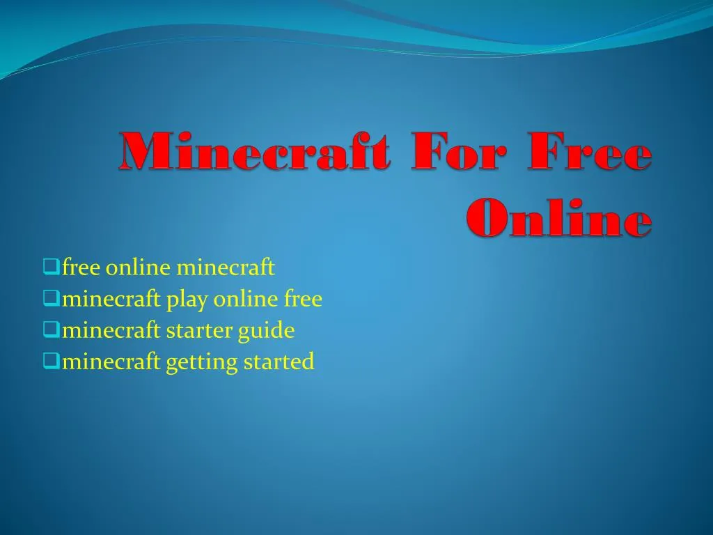minecraft for free online n.