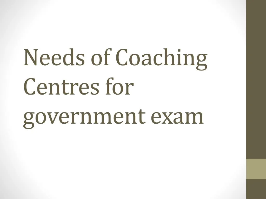 coaching centre near me for government job grade