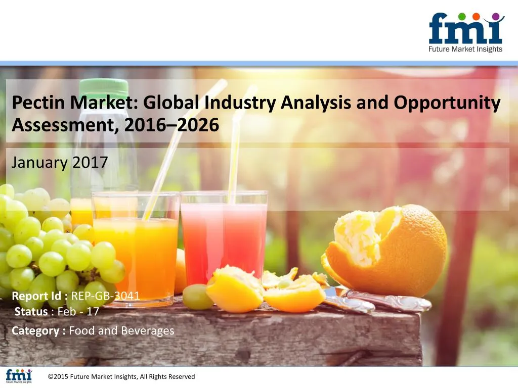 pectin market global industry analysis n.
