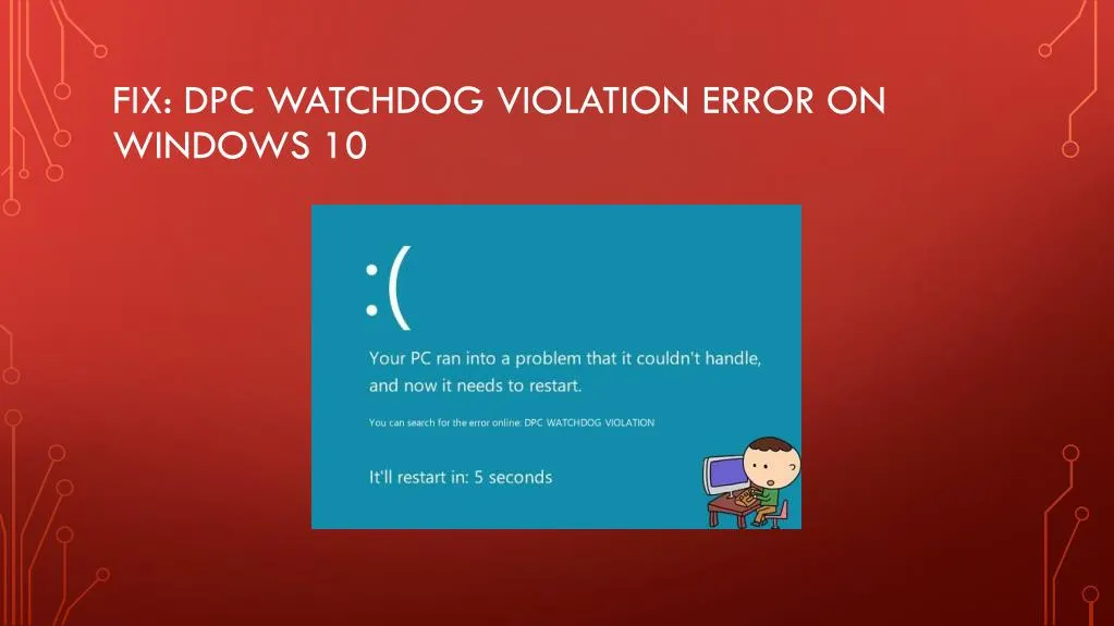 Dpc watchdog violation windows 10 что за ошибка