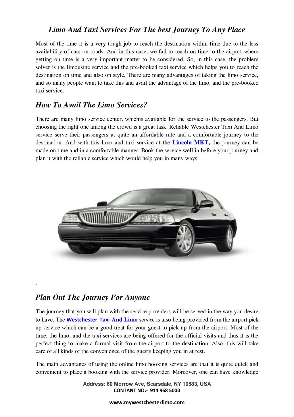 PPT - Westchester Taxi And Limo PowerPoint Presentation, free download ...