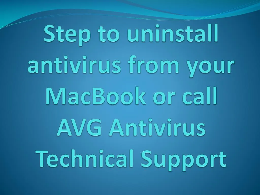 uninstall avg antivirus on mac