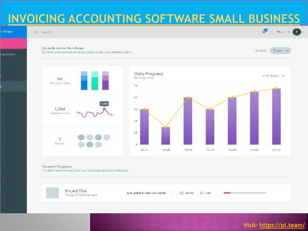 invoicing accounting software small business n.