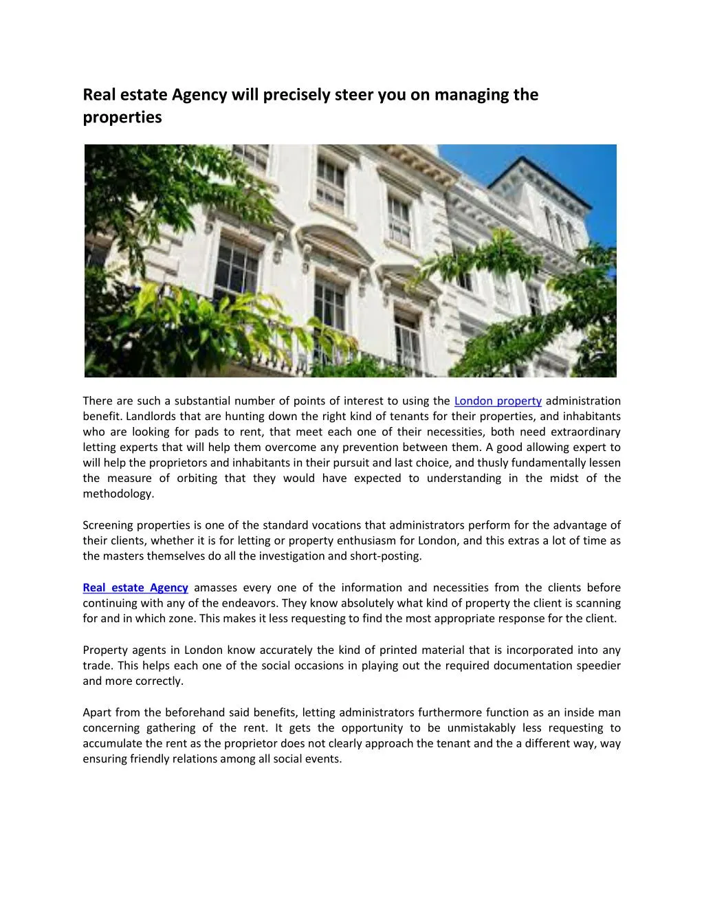 PPT - Real estate Agency will precisely steer you on managing the ...
