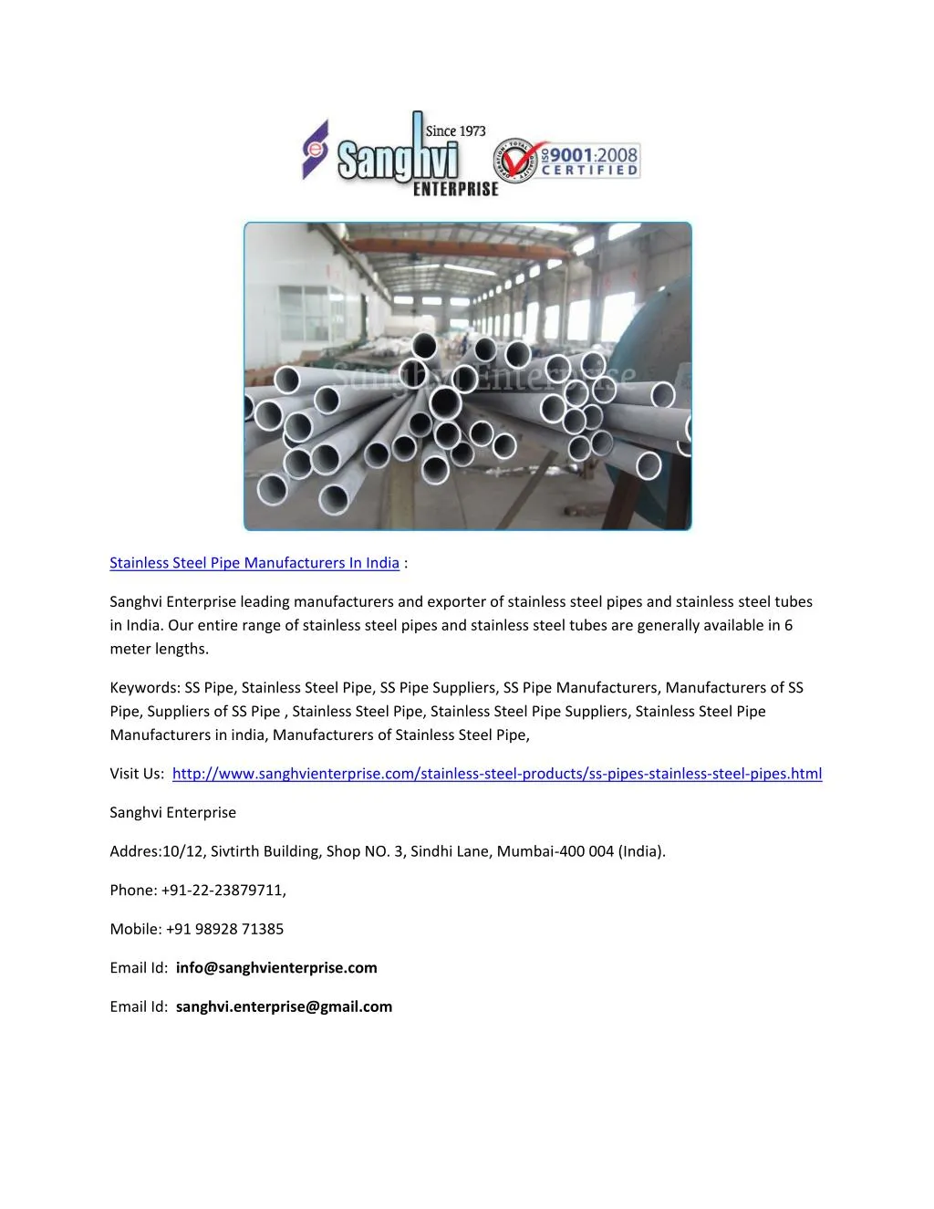 PPT Stainless Steel Pipe Manufacturers In India PowerPoint PPT Stainless Steel Pipe Manufacturers In India PowerPoint