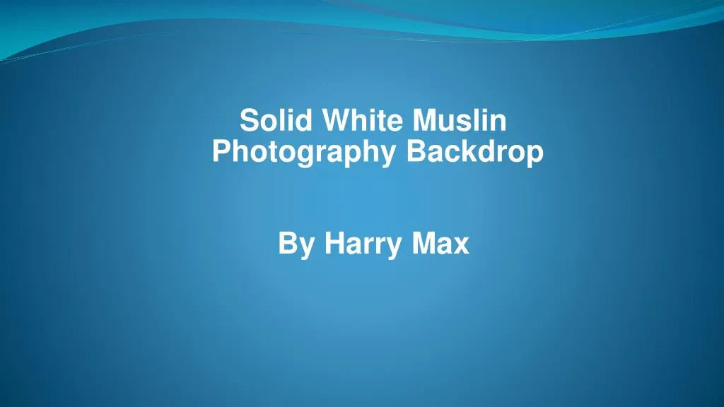 solid white muslin photography backdrop by harry n.
