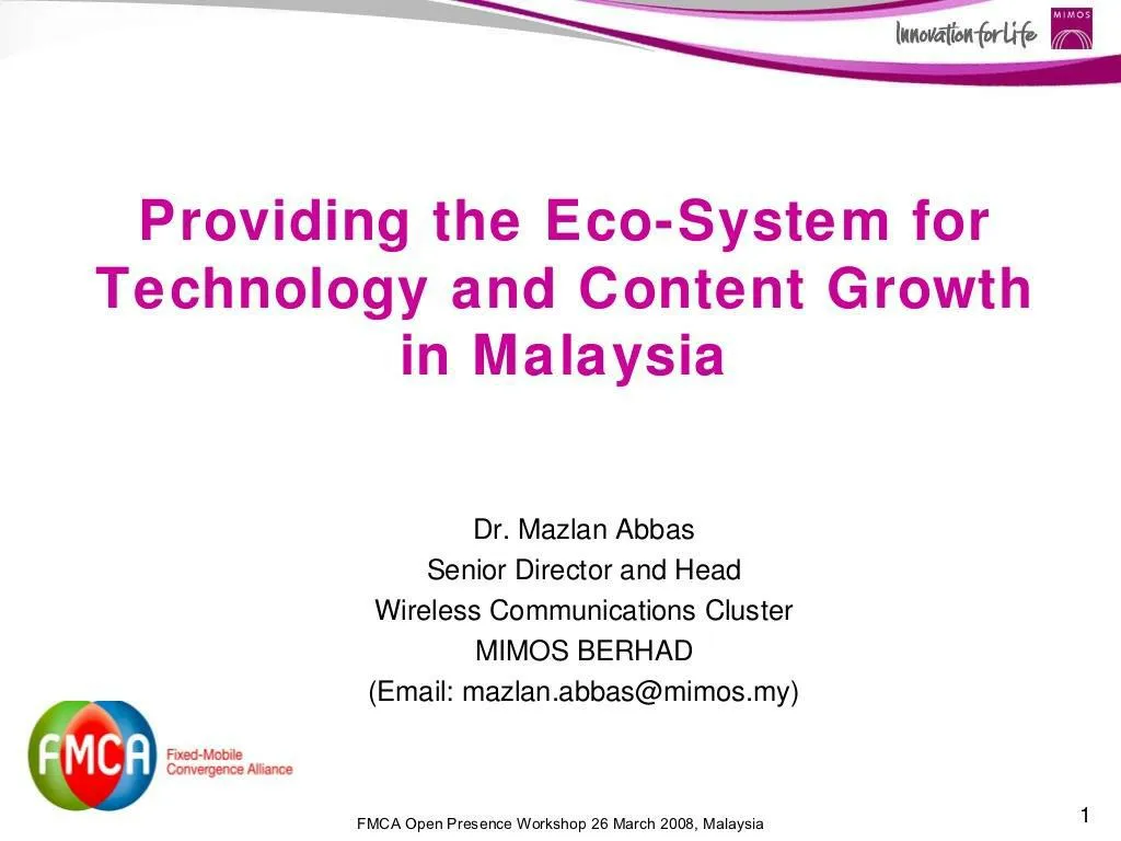 providing the eco system for technology n.